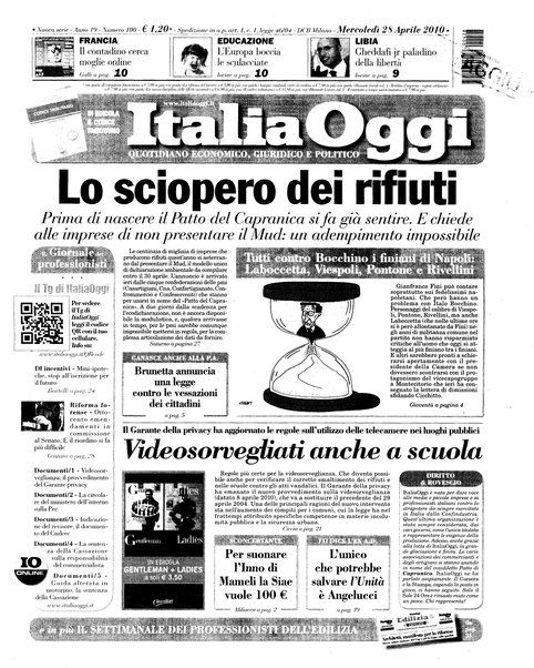 Italia oggi : quotidiano di economia finanza e politica